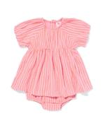 HEMA Baby kledingset mousseline strepen roze, Kinderen en Baby's, Babykleding | Overige, Verzenden, Nieuw
