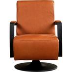 Leren draaifauteuil Mood - Rancho Cognac (cognac) -, Huis en Inrichting, Fauteuils, Nieuw, Ophalen of Verzenden, 50 tot 75 cm