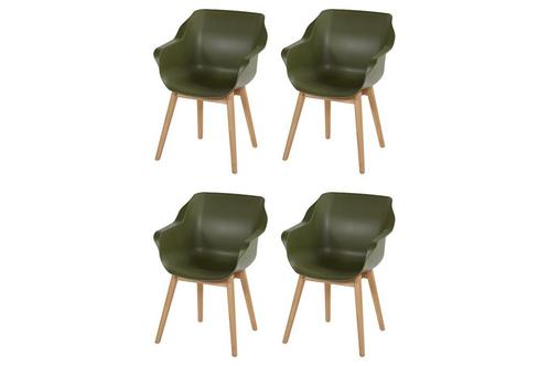 Set van 4- Hartman Sophie Studio diningstoel- Moss green-, Tuin en Terras, Tuinstoelen, Nieuw, Overige materialen, Verzenden