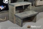 Rockwood® Kajuitbed Trapje  grey wash, Kinderen en Baby's, Ophalen of Verzenden, Nieuw