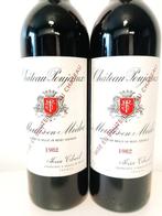 1982 Château Poujeaux - Médoc Cru Bourgeois - 2 Flessen, Nieuw