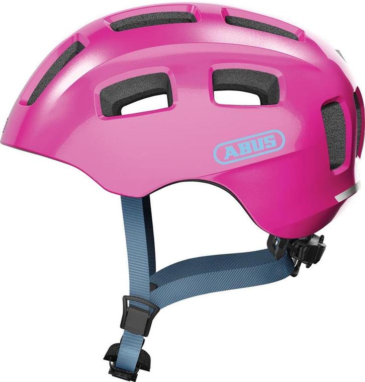 Abus Helm Youn-I 2.0 S Sparkling Roze, Fietsen en Brommers, Fietsaccessoires | Fietshelmen, Nieuw, Ophalen of Verzenden