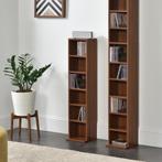 CD DVD kast vakkenkast met 6 planken 90x20x20 cm walnoot, Verzenden, Nieuw