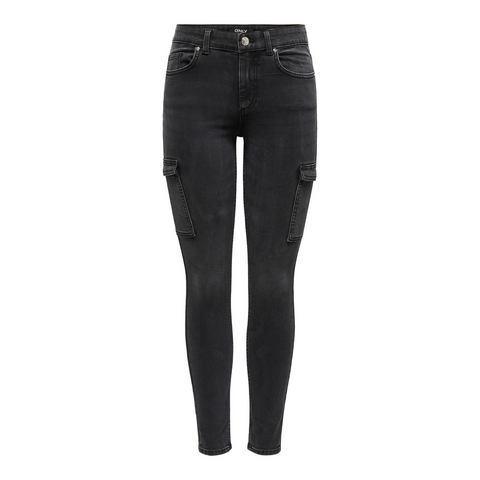 Only Skinny fit jeans ONLRUSH MID WAIST SK CARGO DNM, Kleding | Dames, Spijkerbroeken en Jeans, Nieuw, Verzenden