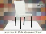 Leren eetkamerstoel Comfort - Hermes Bianco (gebroken wit), Huis en Inrichting, Stoelen, Wit, Nieuw, Leer, Ophalen of Verzenden