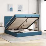 vidaXL Ottoman bed met matrassen en LEDs 160x200cm fluweel, 200 cm, Stof, 160 cm, Verzenden