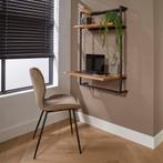 Alex bureau hangend hout/metaal 65x100 cm - OUTLET B, Huis en Inrichting, Stoelen, Ophalen of Verzenden, Nieuw