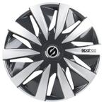 4-Delige Sparco Wieldoppen  Lazio 13-inch grijs/zilver, Auto diversen, Wieldoppen, Verzenden, Nieuw