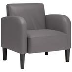 Fauteuil Grijs Kunstleer 54cm | retourdeal | 35% korting, Huis en Inrichting, Fauteuils, Ophalen of Verzenden, Nieuw, Minder dan 75 cm