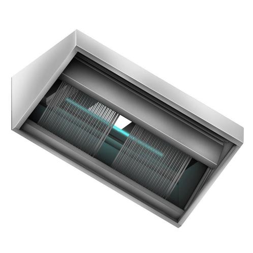 GGM Gastro | Plasma afzuigkap - 1.6 m - met filter & lamp |, Witgoed en Apparatuur, Afzuigkappen, Inbouw, 800 m³ per uur of meer
