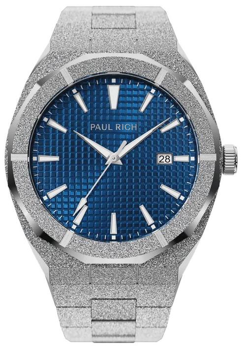 Paul Rich Frosted Star Dust Indigo Waffle FSD34 horloge, Sieraden, Tassen en Uiterlijk, Horloges | Heren, Staal, Nieuw, Staal