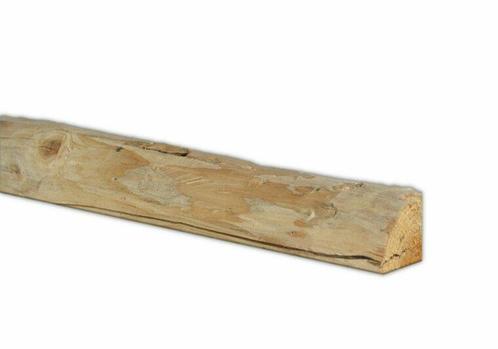 Douglas kwartronde palen geschild | Kopmaat 4/5 cm, Lengt..., Doe-het-zelf en Verbouw, Hout en Planken, Nieuw, Verzenden