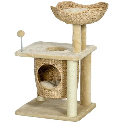 TRUUSK Katten Krabpaal Klein, 74 Cm Kattenboom Met Kattenhol, Dieren en Toebehoren, Katten-accessoires, Nieuw, Verzenden
