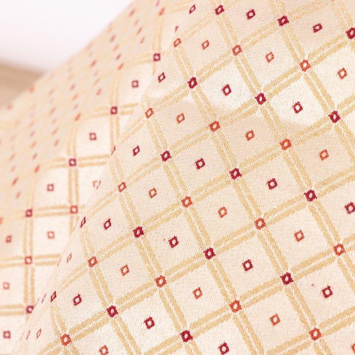 Gobelin stof - Landelijk chique – Beige met gouden ruiten -, Antiek en Kunst, Curiosa en Brocante