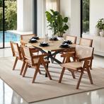 Eetkamerstoel Lizzy met Weens vlechtwerk in boho-stijl - don, Huis en Inrichting, Stoelen, Verzenden, Nieuw