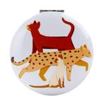 Spiegeltje Make-Up Compact Klep - Feline Fine Cats - Roze -, Huis en Inrichting, Ophalen of Verzenden, Nieuw