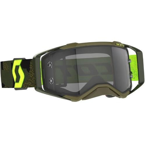 Crossbril Scott Prospect - Donker Groen / Fluo Geel, Motoren, Kleding | Motorkleding, Nieuw met kaartje, Motorcrosskleding, Verzenden