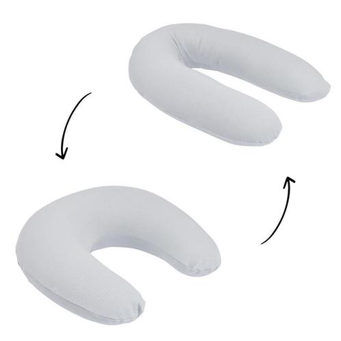 Doomoo Twisty Pearl Grey 2-in-1 Steun- en Voedingskussen TIO, Kinderen en Baby's, Babyvoeding en Toebehoren, Nieuw, Verzenden