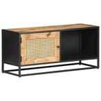 vidaXL Tv-meubel 90x30x40 cm ruw mangohout en natuurlijk, Huis en Inrichting, Kasten | Televisiemeubels, Verzenden, Nieuw, 50 tot 100 cm