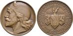 Brons medaille Besetzung des Ruhrgebietes 1923 Weimarer R..., Postzegels en Munten, Penningen en Medailles, Verzenden