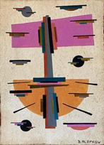 Boris Alepkow (XX) - Suprématisme Avant Garde, Antiek en Kunst