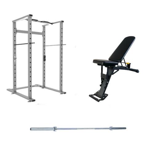 Gymfit volledig home gym pakket | power cage | adjustable, Sport en Fitness, Fitnessapparatuur, Nieuw, Verzenden