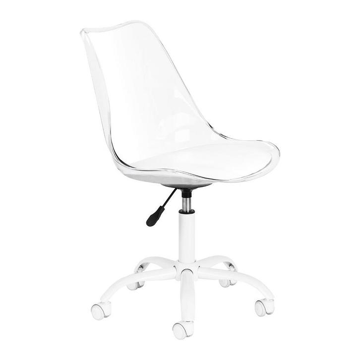 Cosmetische Kruk Ghost Transparant – Met Wielen – In Hoogte, Huis en Inrichting, Tafels | Salontafels, Ophalen of Verzenden