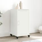 vidaXL Dressoir 36x39x72 cm staal wit, Huis en Inrichting, Kasten | Dressoirs, Minder dan 50 cm, Verzenden, Nieuw, Metaal