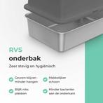 Cellavi Kattenbak RVS - Geschikt voor Grote en Kleine Katten, Dieren en Toebehoren, Katten-accessoires, Ophalen of Verzenden, Zo goed als nieuw