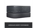 Logitech K860 - Draadloos Toetsenbord - Ergonomisch - QWERTY, Verzenden, Zo goed als nieuw