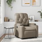 vidaXL Fauteuil verstelbaar kunstleer cappuccinokleurig, Huis en Inrichting, Fauteuils, Verzenden, Nieuw