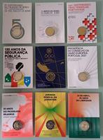 Portugal. 2 Euro 2007/2024 (9 coincards), Postzegels en Munten, Munten | Europa | Euromunten