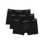 Lacoste 3-pack boxershorts microfiber zwart (Ondergoed)