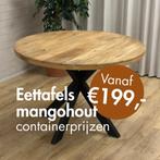 Eettafels mangohout rond en ovaal | STUNTPRIJZEN vanaf €199!, Nieuw, Vijf personen of meer, 100 tot 150 cm, 100 tot 150 cm
