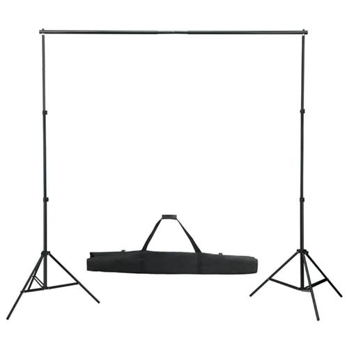 vidaXL Achtergrondsysteem telescopisch 155-300 cm, Audio, Tv en Foto, Fotografie | Statieven en Balhoofden, Nieuw, Verzenden