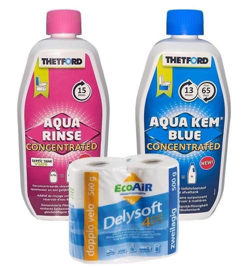 Pakket Thetford Aqua KEM + RINSE + Gratis Toiletrollen, Watersport en Boten, Bootonderdelen, Nieuw, Zeilboot of Motorboot, Ophalen of Verzenden