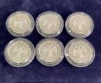 Rusland. 2 Rubles 2007/2009. Lotto 6 moedas