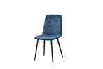 Eetkamerstoel Rob Velours | Blauw | Velvet/velours stof, Huis en Inrichting, Stoelen, Ophalen, Nieuw, Industrieel