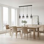 Moderne Glazen Highlight Salerno LED Hanglamp - Zwart, Ophalen of Verzenden, Zo goed als nieuw, Glas, 75 cm of meer