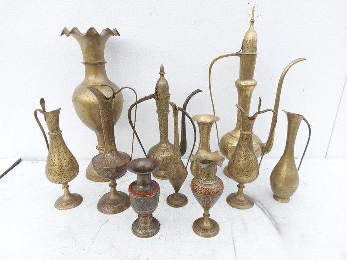 Kan (11) - Messing - oosterse kruiken, Antiek en Kunst, Curiosa en Brocante