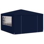 Partytent met zijwanden professioneel 90 g/m 4x4 m blauw, Huis en Inrichting, Verzenden, Nieuw