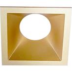 Spot Ring - Pragmi Cliron Pro - Vierkant - Mat Goud, Ophalen of Verzenden, Nieuw