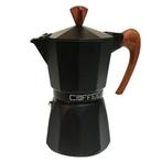 G.A.T. Italia Fashion Wood Zwart 3 kops (percolator), Afneembaar waterreservoir, Nieuw, Combi, 2 tot 4 kopjes