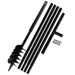 vidaXL Grondboor met handvat 120 mm en verlengstukken 5 m, Tuin en Terras, Verzenden, Nieuw