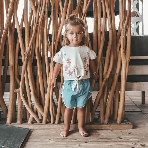 Your Wishes  Chambray shorts licht blauw Maat 92, Kinderen en Baby's, Kinderkleding | Maat 92, Meisje, Nieuw, Broek, Ophalen of Verzenden