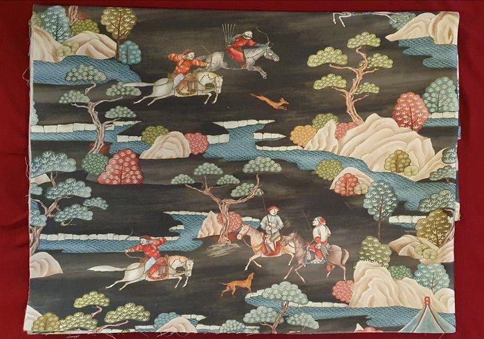 Zeldzaam decoratief stof Le CHAVALIER -300x280cm- Jim, Antiek en Kunst, Antiek | Kleden en Textiel