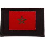 Zwarte klittenbandportemonnee 12x9cm - Applicatie 8x6cm vlag, Ophalen of Verzenden, Nieuw