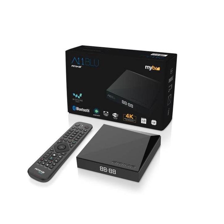 Amiko A11 BLU IPTV Set Top Box  + Gratis mini toetsenbord |, Audio, Tv en Foto, Mediaspelers, Nieuw, Ophalen of Verzenden
