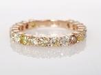 Ring Roségoud Gemengd geel Diamant  (Natuurlijk gekleurd), Sieraden, Tassen en Uiterlijk