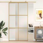 vidaXL Schuifdeur 102,5x205 cm mat ESG-glas en aluminium, Doe-het-zelf en Verbouw, Deuren en Horren, Verzenden, Nieuw